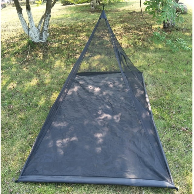 Mosquitera para cama de camping compacta y ligera con bolsa de transporte, para camping, ropa de cama, patio