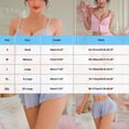 thumbnail image 5 of Blmnix 2 Piece Womens Pajama Sets Sexy Pajama Sleepwear Sets Pjs Sleeveless Short Sweetheart Pink Woman Pajama Set,L, 5 of 5