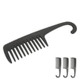 thumbnail image 4 of Shower Comb, Prevent Slipping Reliable Wide Tooth Comb Reduce Hair Loss  For Home For Beauty Salon, 4 of 8