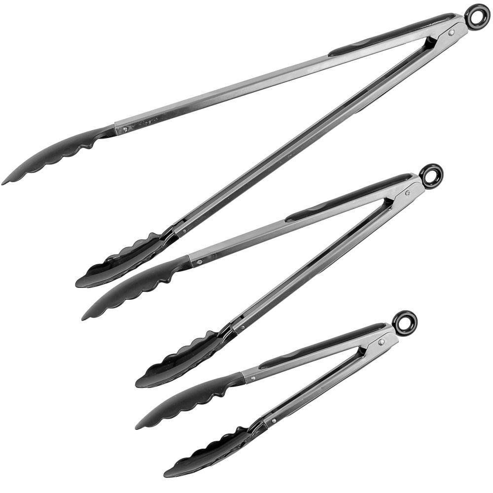 Food Tongs Set of 3 9, 12, 16"