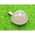 thumbnail image 4 of U8MO DIY Glass Dome With Alloy Base 1/2 Bottle glass vial Pendant 20mm Dome-Silver, 4 of 7