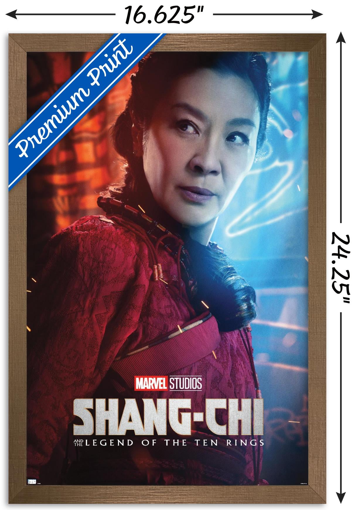 Marvel Shang-Chi and the Legend of the Ten Rings - Ying Nan One Sheet Wall Poster, 14.725" x 22.375", Framed