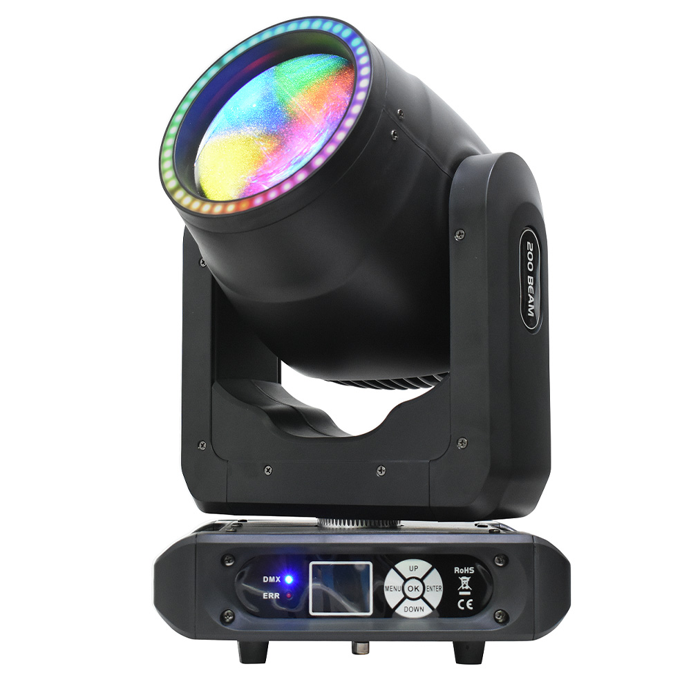 Visual Show  Professional 200W LED Beam Moving Stage Light  with Stirp Wash Led Gobo for Club Party