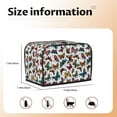 thumbnail image 4 of Toaster Covers 2 Slice, colorful butterfly_B Waterproof Bread Machine Cover Fits for Standard 2 Slice Toasters, Home Decor Toaster Protection with Hanging Rope, 4 of 7