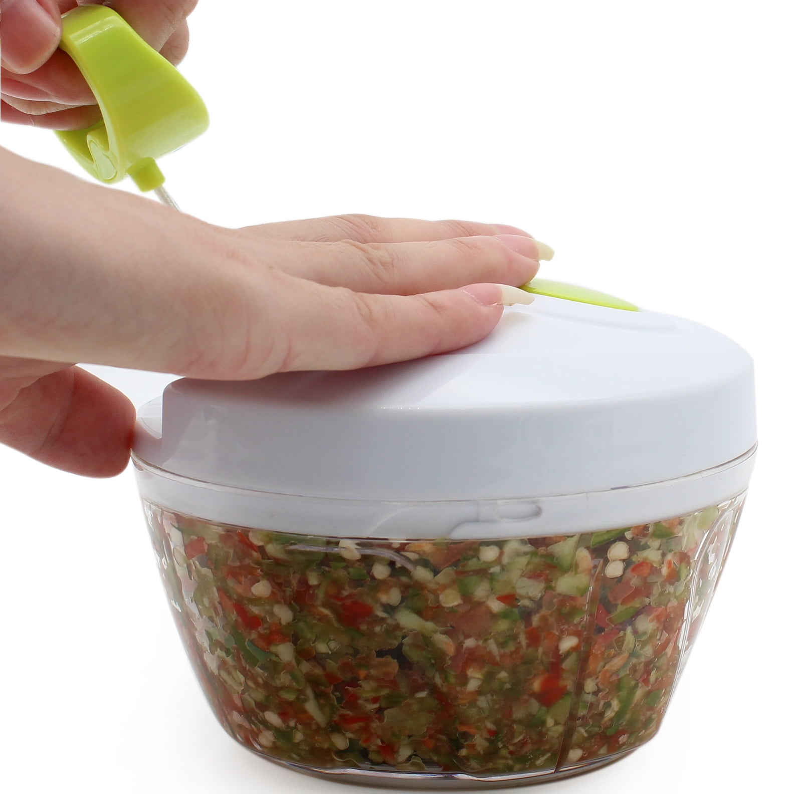 Manual Food Chopper HandPowered Food Chopper Compact Handheld Onion