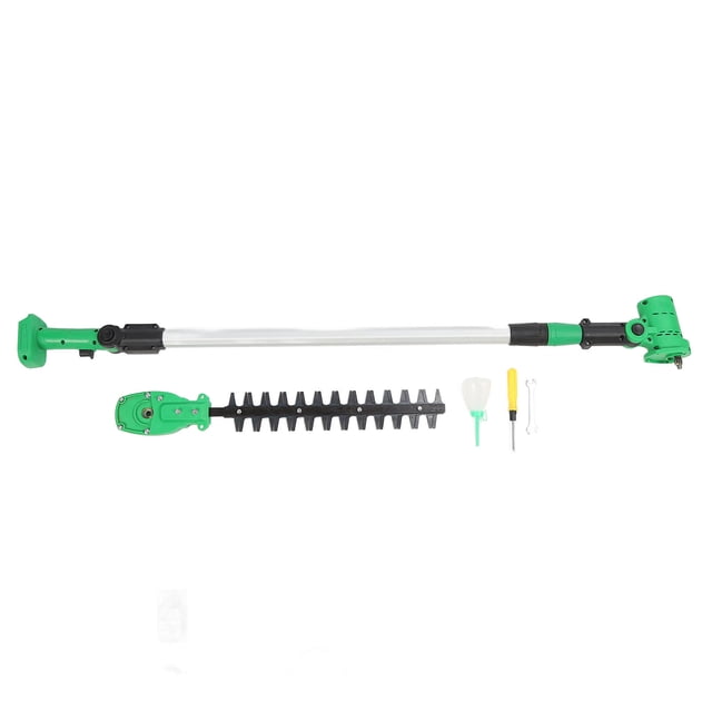 Cortasetos eléctrico de 16,5 pulgadas con cuchilla de doble acción, inalámbrico, para ramas altas y pértiga telescópica para BL1830B‑2 y BL1850‑2