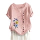 thumbnail image 1 of Camisetas de Manga Corta para Mujeres, Camiseta de Manga Corta Impresa Casual Hecha de 95% Poliéster 5% Spandex para Todas las Estaciones, Camisetas de Manga Corta para Mujeres, 1 of 6
