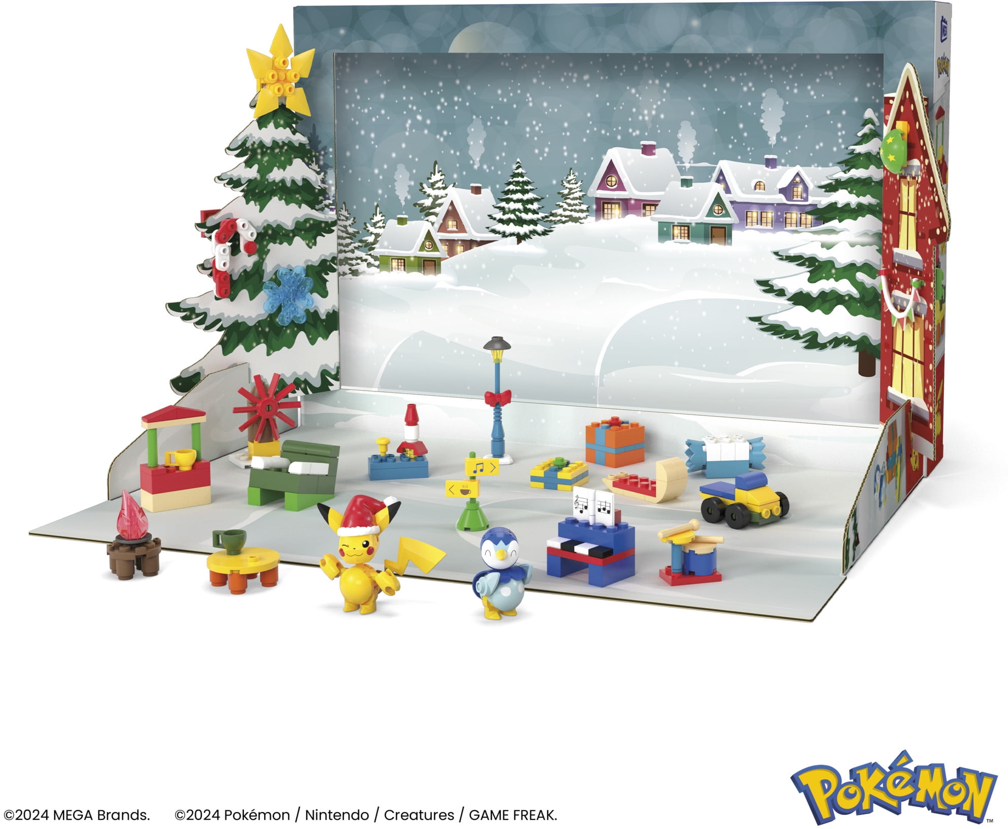 Mega Bloks - Pokemon Holiday Calendar, 202 Piece Building Toy Set