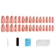 thumbnail image 1 of Nuevas uñas usadas a mano -30 parches de uñas trapezoidales largos -7 piezas de herramientas para uñas en embalaje neutro., 1 of 6