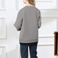 thumbnail image 4 of Alphabet Graphic Pullover Sweatshirt for Children's Long Sleeve Crewneck Top Soft Casual Loose Fit Comfortable Wear, 4 of 5