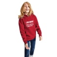 thumbnail image 2 of I Am Awake Please Respect My Privacy Funny Sarcastic Ironic Pullover Hoodie Red Toddler Boys Hoodie, 2 of 6