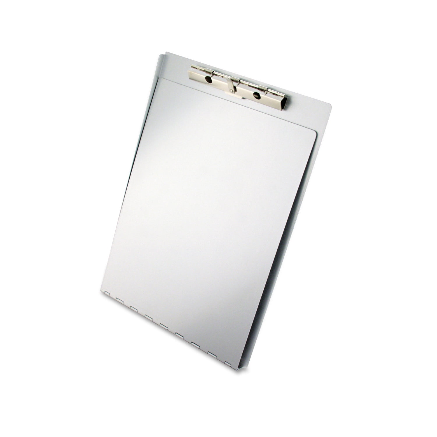 Saunders Aluminum Clipboard w/Writing Plate, 1/2" Clip Cap, 8 1/2 x 12 Sheets, Silver -SAU12017