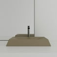 thumbnail image 2 of CASAINC Concrete Rectangular Bathroom Vessel Sink Art Basin in Taupe Clay with X-Diversion Line and The Same Color Drainer, 2 of 8