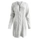 thumbnail image 3 of Vestido mini de manga larga con cuello en V para mujer: vestido de punto liso con cremallera, tejido de poliéster, moda informal para otoño/invierno, 3 of 3
