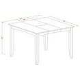 thumbnail image 4 of Counter Height Dining Set - 7 Piece Table & Chair Set - Tuscan Style Kitchen Set - 54 Inch Square Table, 4 of 5