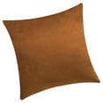 thumbnail image 3 of Funda de almohada de terciopelo cuadrado con forma de almohada Funda de almohada de decoración de sofá de color sólido, café sidaley HA003042-08, 3 of 6