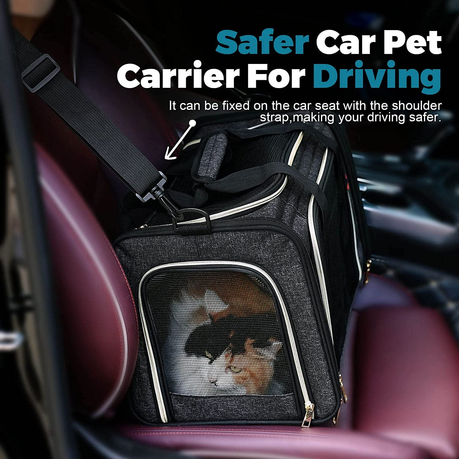  Chocolat Cookies Cat Carrier Portable Pet Carrier Lightweight Dog  Purse Travel Handbag for Dogs Cats : Pet Supplies