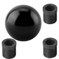 Car Universal Manual Knob Gear Shift Head Round Ball Shape (Black