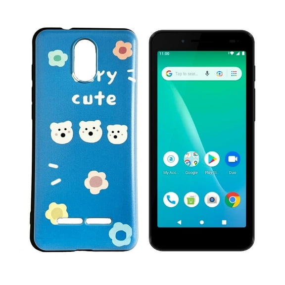 For Unimax UMX U696CL TPU 1-Piece Flexible Skin Cover Cell Phone Case - TPU Bear