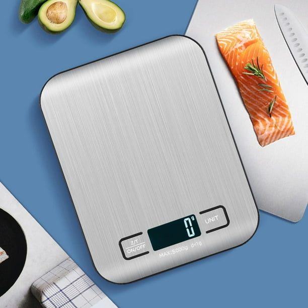 Báscula de cocina BLESIY digital de Alta Precisión 5 kg blanca