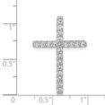 thumbnail image 4 of Diamond2Deal 14K Pendentif Croix Diamant en Or Blanc pour Femmes, 4 of 4