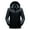 Black, variant on Men's Waterproof Ski Jacket Detachable Hood Fleece Lined Warm Winter Jacket Snow Coat Mountain Windbreaker Parka Rain Jacket