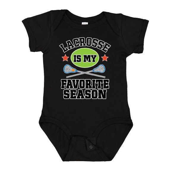Inktastic Lacrosse is My Favorite Season Boys or Girls Baby Bodysuit