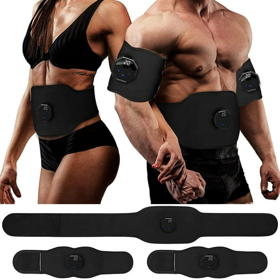Zeng Abs Stimulator,Abdominal Toning Belt for Men and Women,Rechargeable Ultimate Muscle Toner for Home Office,Gym Fitness Equipment