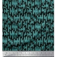 thumbnail image 1 of Soimoi Black Rayon Fabric Liquid Drip Abstract Print Fabric by the Yard 56 Inch Wide, 1 of 3
