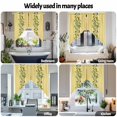 thumbnail image 6 of Summer Plant Swag Kitchen Curtain Valances, Retro Lemon Leaf Yellow Stripe Rod Pocket Curtains Window Treatment Decor Valances for Bedroom Bathroom, 2 Panels 36 x 63 Inch, 6 of 9