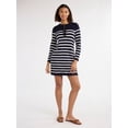 thumbnail image 5 of Free Assembly Women’s Henley Mini Sweater Dress, Sizes XS-3XL, 5 of 5