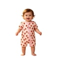 thumbnail image 4 of Baby Boy Rompers Playful Cartoon Short Sleeve Crew Neck Boys Front Zip Short Romper Summer Casual Daily Outfit, 4 of 4