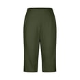 thumbnail image 7 of SOFTCCLO Running Shorts for Women High Waist Slim Yoga Shorts Solid 5 Inch with Pockets Womens Shorts Army Green L, 7 of 7