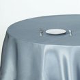 thumbnail image 4 of BalsaCircle 90" Dusty Blue Round Satin Tablecloth Table Covers Reception Table Linens, 4 of 8