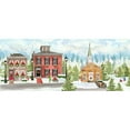 thumbnail image 3 of Reed, Tara 14x8 Black Modern Framed Museum Art Print Titled - Christmas Village panel I, 3 of 5