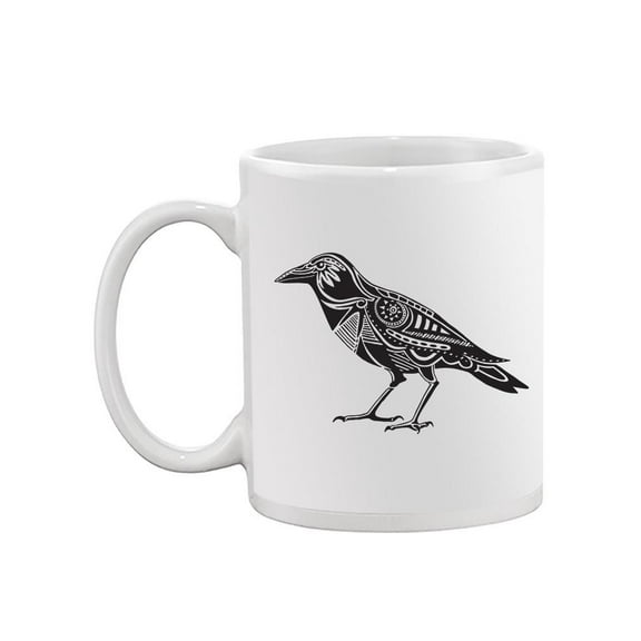 Raven With Patterns Mug - Image by Shutterstock,