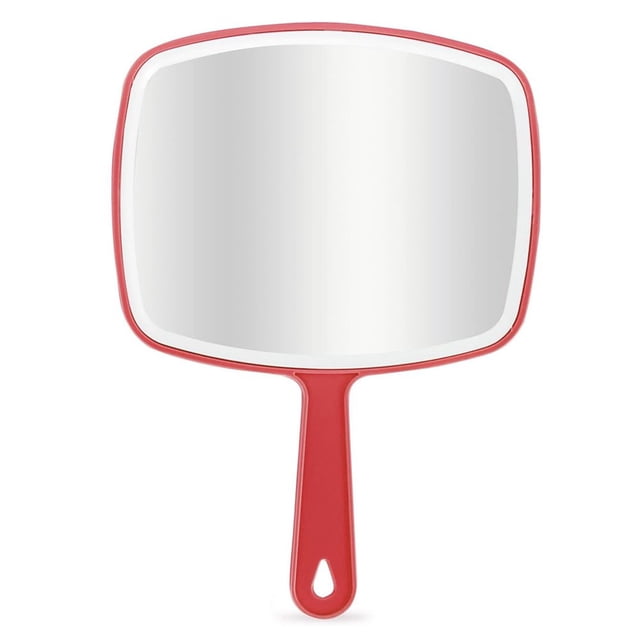CNKOO Large Hand Mirror Handheld Mirror With Handle Salon Mirror For Barber Hairdressing - blue