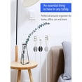 thumbnail image 4 of 12pcs Adhesive Cord Clips Cable Management Clip, Cable Clip Cord Holder for Desk, 4 of 5