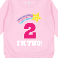 thumbnail image 3 of Inktastic 2nd Birthday 2 Year Old Girls Rainbow Star Toddler Sweatshirt, 3 of 4