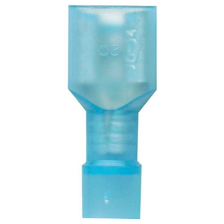 Nylon Insulated Female Disconnect Absolute USA FQD1614B 16/14 Gauge Nylon Fully Insulated Female Quick Disconnects (Blue) ()