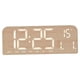 thumbnail image 4 of Reloj digital LED de escritorio, minimalista, elegante, para decoración de mesa, día de la semana. Marrón, 4 of 9