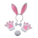 thumbnail image 3 of Conjunto de 4 piezas de disfraz de conejito, tocado, Halloween, cosplay, moda para niños y adultos, 3 of 9