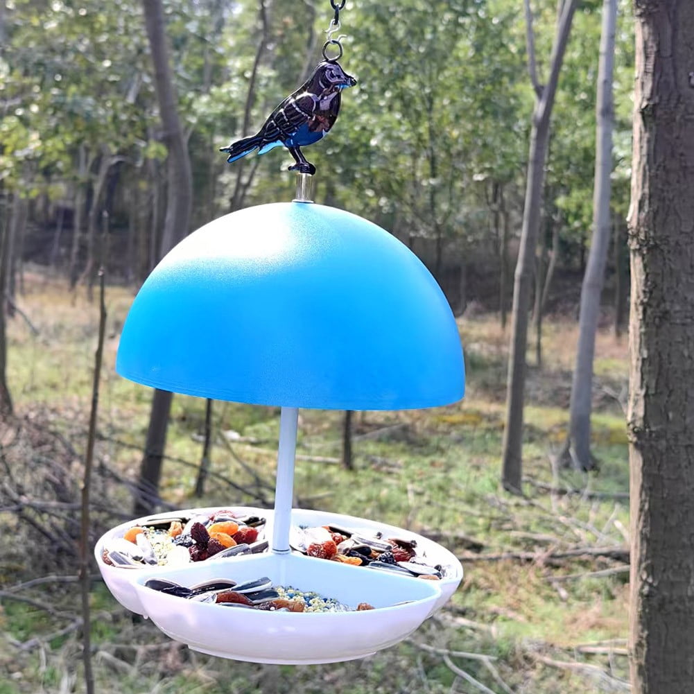 Wuweikeji Attractive Outdoor Mushroom Bird Feeder: Attract Birds to Your Garden