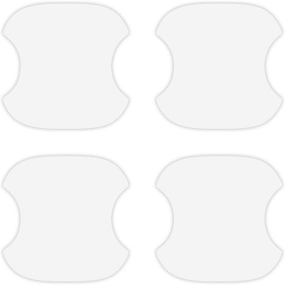 Door Handle Cup Overlay Stone Guard Paint Protection Film Clear PPF Digitally Cut Universal Fit - Clear Film (x4)