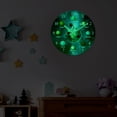 thumbnail image 3 of Slient Wall Clock for Living Room - Blue Wall Clock Battery Operated 14 Inch - Glow in the Dark Wall Clock for Kids, 3 of 6