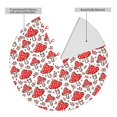 thumbnail image 2 of KLL 36" Christmas Tree Skirt Amanita Red Mushroom Xmas Tree Skirts Mat for New Year Xmas Holiday Party Indoor Outdoor Home Decoration, 2 of 7