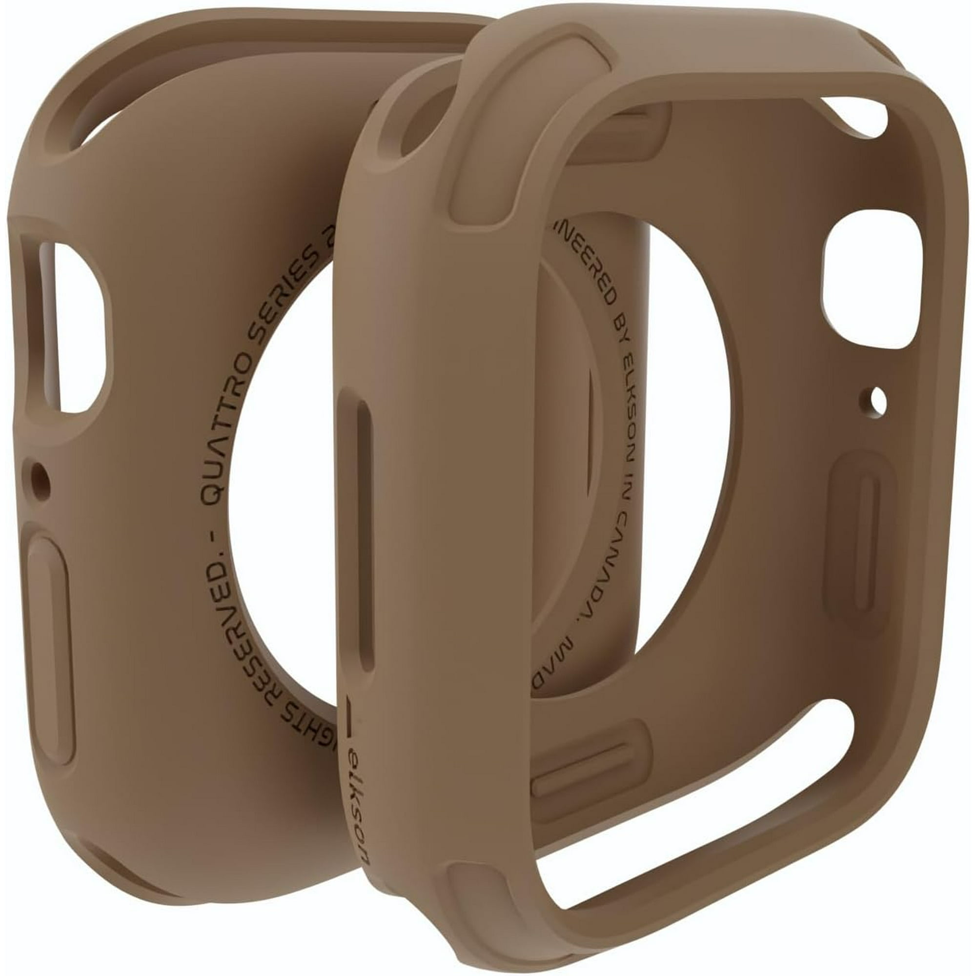 ORUYROP Compatible with Apple Watch 45mm Bumper Case Quattro Series Rugged Case for Apple Watch and iWatch Series 8 7 Military Grade Durable Protective Cover Flexible Shock Proof Tan Walmart