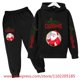 thumbnail image 3 of Conjunto de sudadera con capucha navideña, ropa para niños, chándal con capucha para niñas, sudadera de Papá Noel para niños, 2 piezas, ropa para niños de Stranger Things, 3 of 5