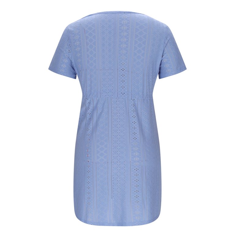 UVEASISHA Eyelet Mini Dress for Women Short Sleeve V Neck Drawstring Waist Dresses Dressy Casual Work Dress Blue M - Walmart.com UVEASISHA Eyelet Mini Dress for Women Short Sleeve V Neck Drawstring Waist Dresses Dressy Casual Work Dress Blue M - Walmart.com