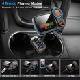 thumbnail image 4 of Bluetooth 5.0 1.77 "Pantalla Kit manos libres inalámbrico para coche Adaptador de radio con 2 puertos USB Llamada manos libres TUNC Sencillez, 4 of 5